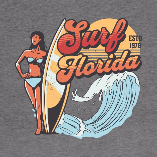 Surf Florida // Vintage Surfer Babe // Retro Surfing by Now Boarding